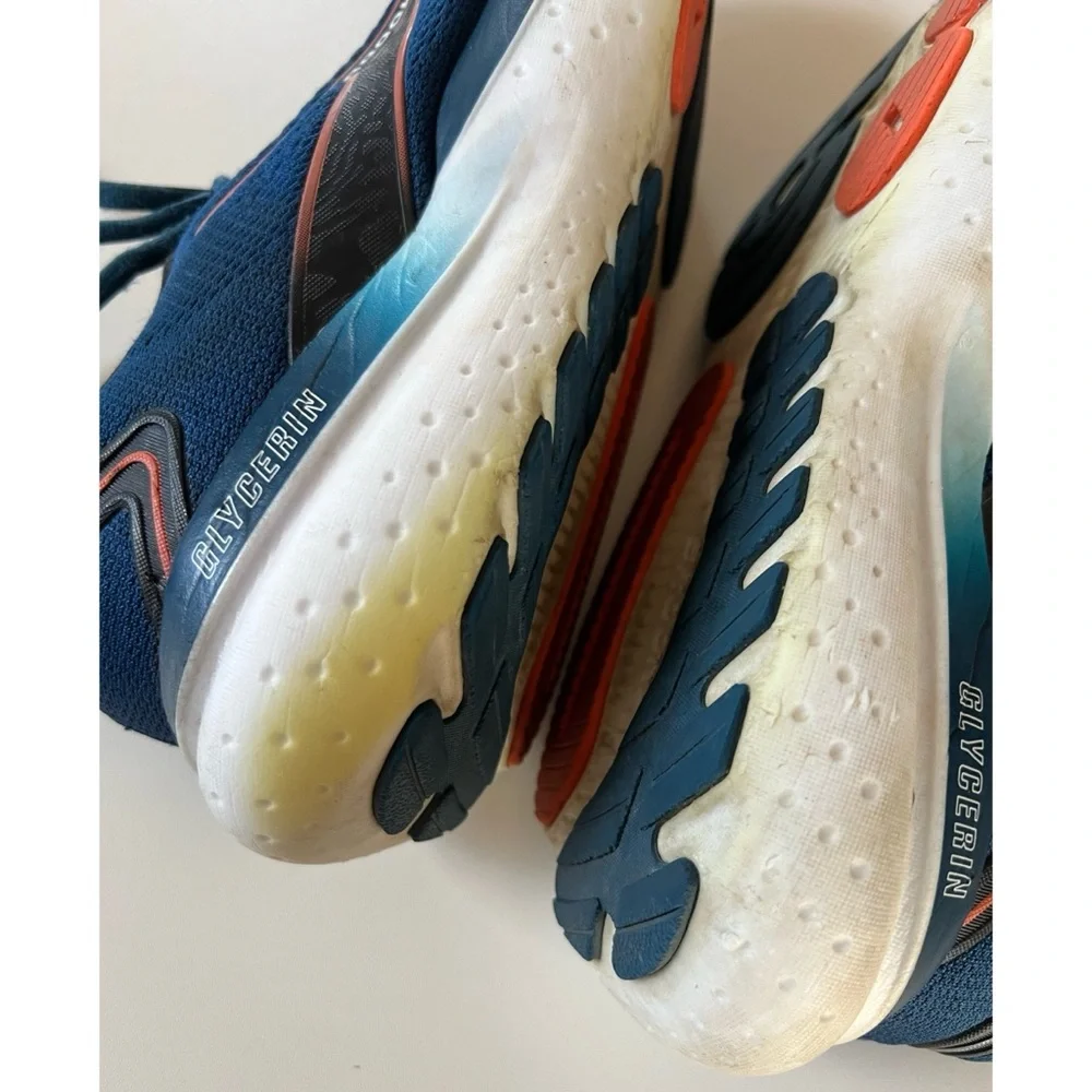 Brooks Glycerin 21 Blue Running Shoes Men’s Size 11.5 - Picture 11 of 15